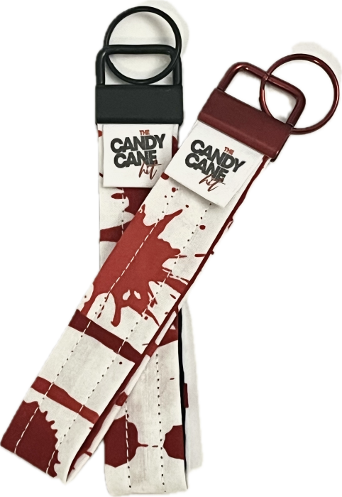 Isolated Red and Black Keychans1